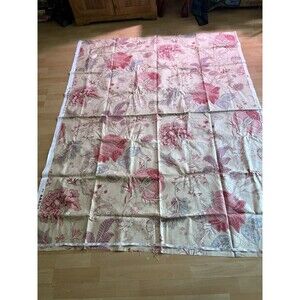 P. Kaufmann LGE FLORAL FLORABUNDA Drapery, Upholstery COTTON FABRIC 54”x 4 Yards